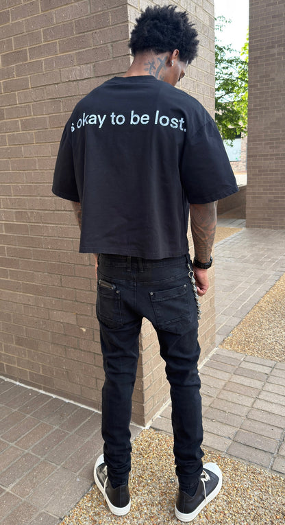 Black "Lost" Tee